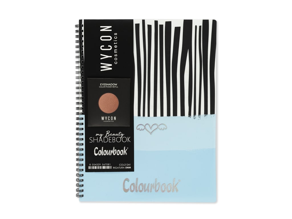 Quaderno-A4-con-spirale-My-beauty-Shadebook-celeste-terra-di-siena-perlato