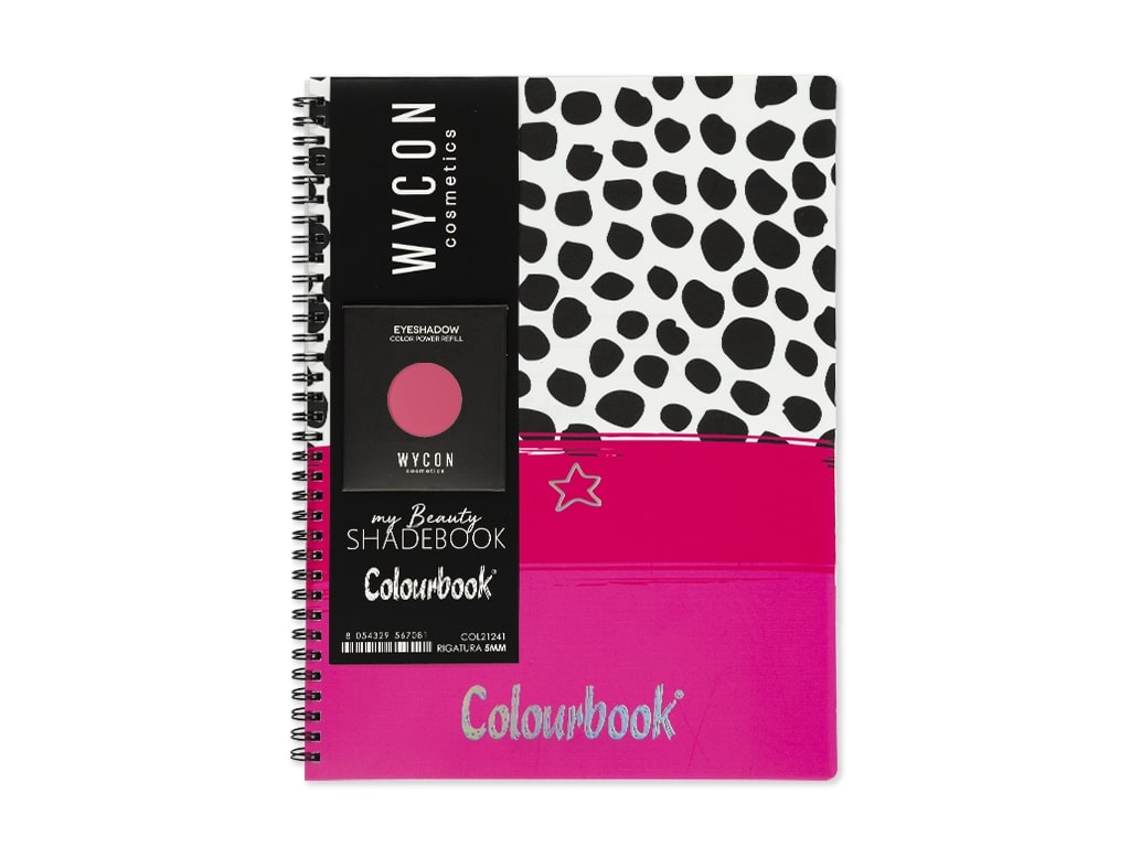Quaderno-A4-con-spirale-My-beauty-Shadebook-fucsia-red-cremisi-matt