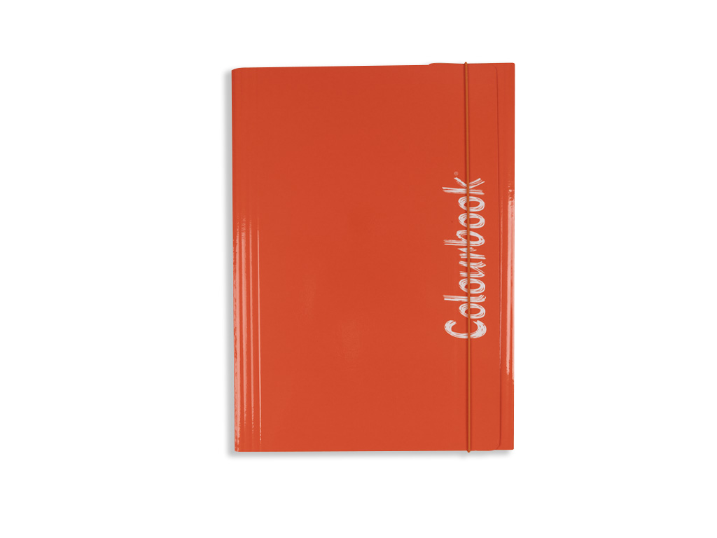 Cartella-con-elastico-Fluo-rosso