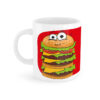 Tazza My Mug Burger con fantasia panino da fast-food su sfondo rosso