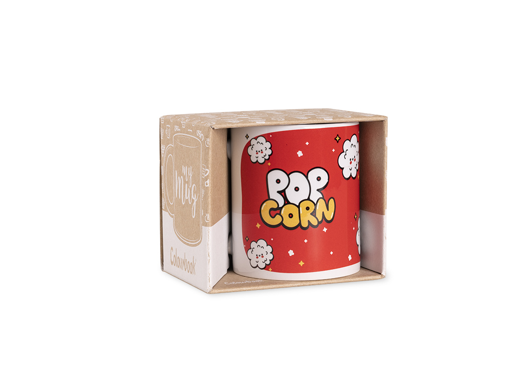 My Mug PopCorn packaging Packaging tazza My Mug PopCorn in cartoncino