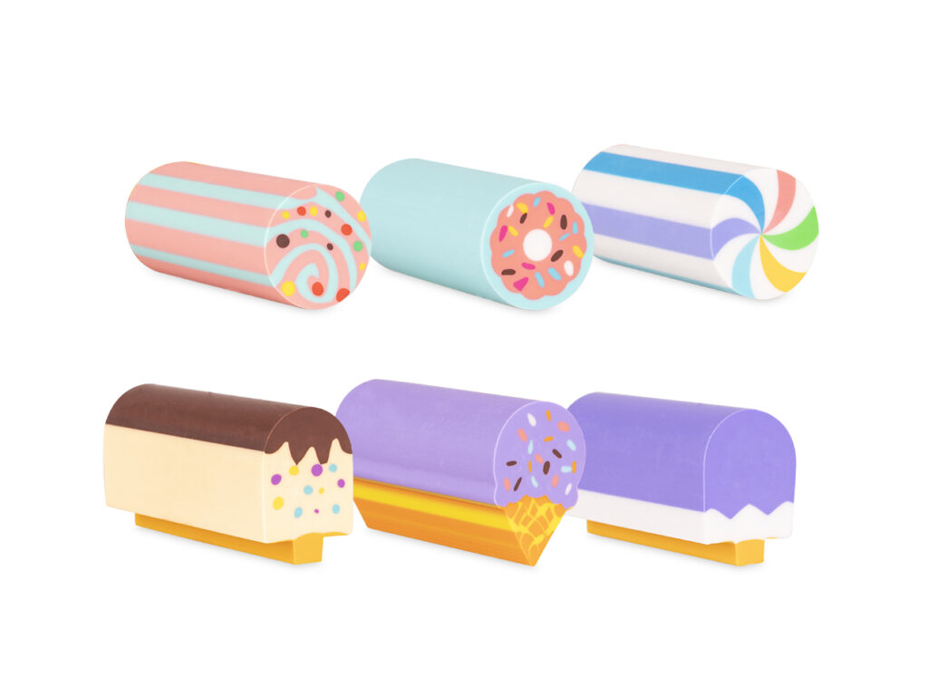 set 6 gomme da collezione yummy sweet