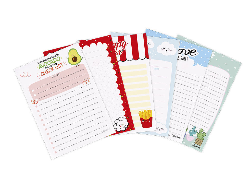 Assortimento 6 fantasie block notes A5 Funny