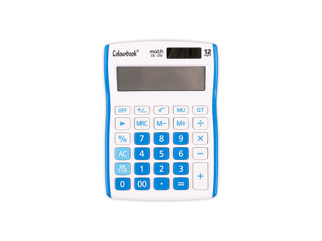 Calcolatrice da tavolo 12 cifre MATH CB-210 Azzurro