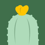 Cactus Love verde acquamarina