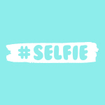 Selfie azzurro pastello