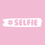 Selfie rosa pastello