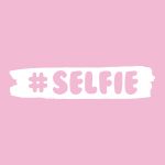 Selfie rosa pastello