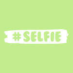 Selfie verde pastello