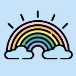Righello rainbow