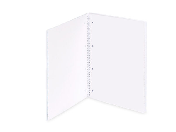 Quaderno Bianco E Grigio Con Spirale Sullo Sfondo Di Tessuto Verde  Fotografia Stock - Immagine di nota, ufficio: 245102998
