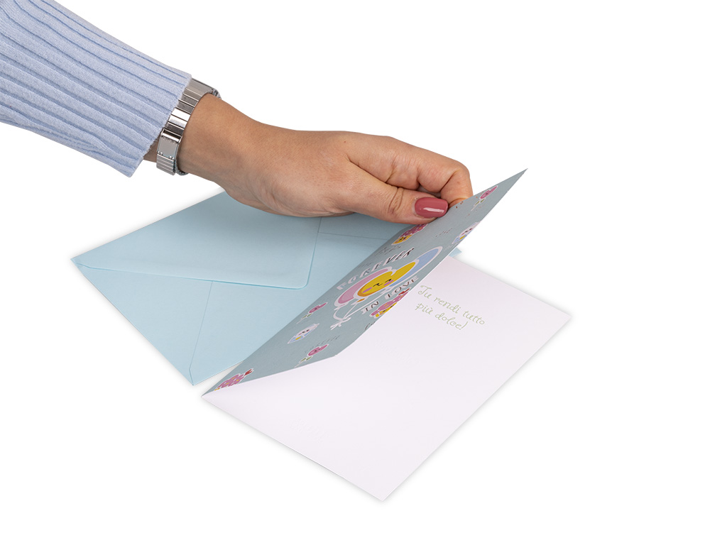 Dettaglio biglietto augurale Pop Forever in love