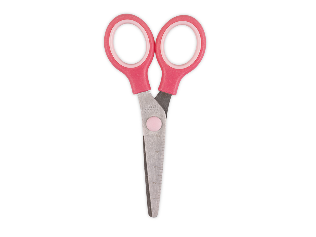 Forbici centimetrate rosa rosa pastello