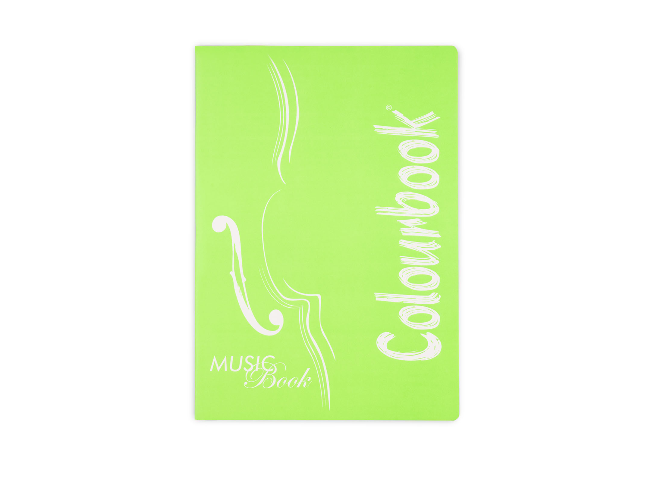Quaderno A4 di musica copertina verde fluo