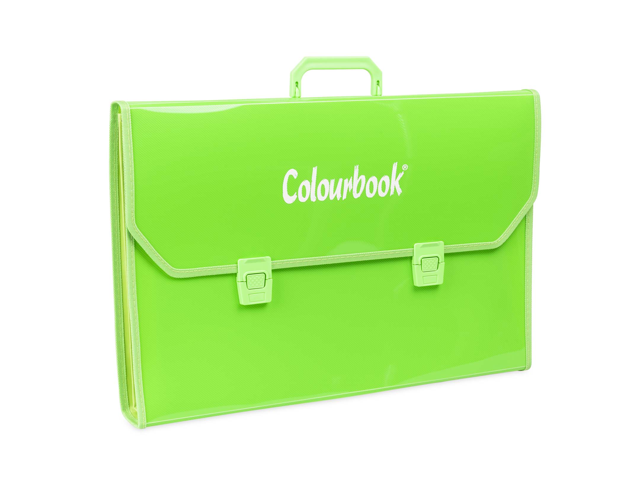 Valigetta portadisegni verde fluo 35x50cm