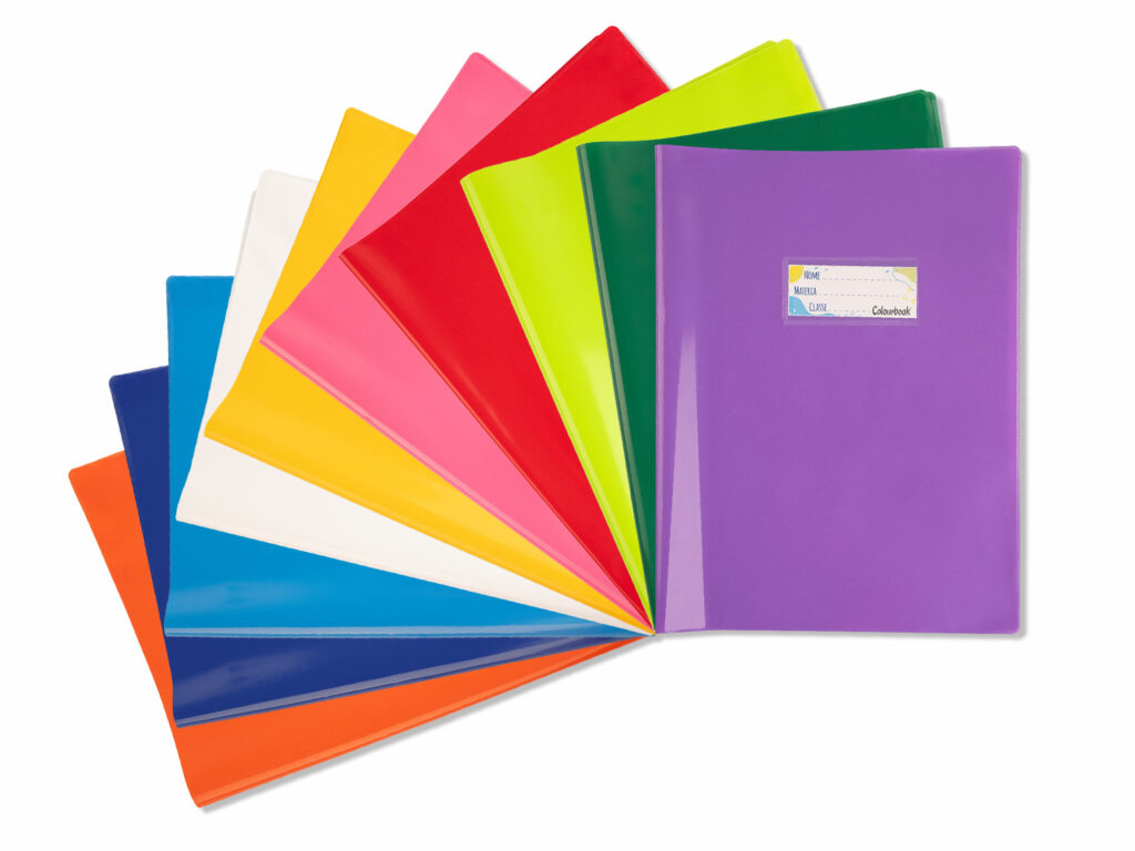 copertine colorate per quaderni A4 in 10 colori lucidi