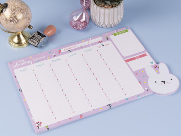 ONE COLOR Planner da scrivania settimanale formato A3, Collato - Planner