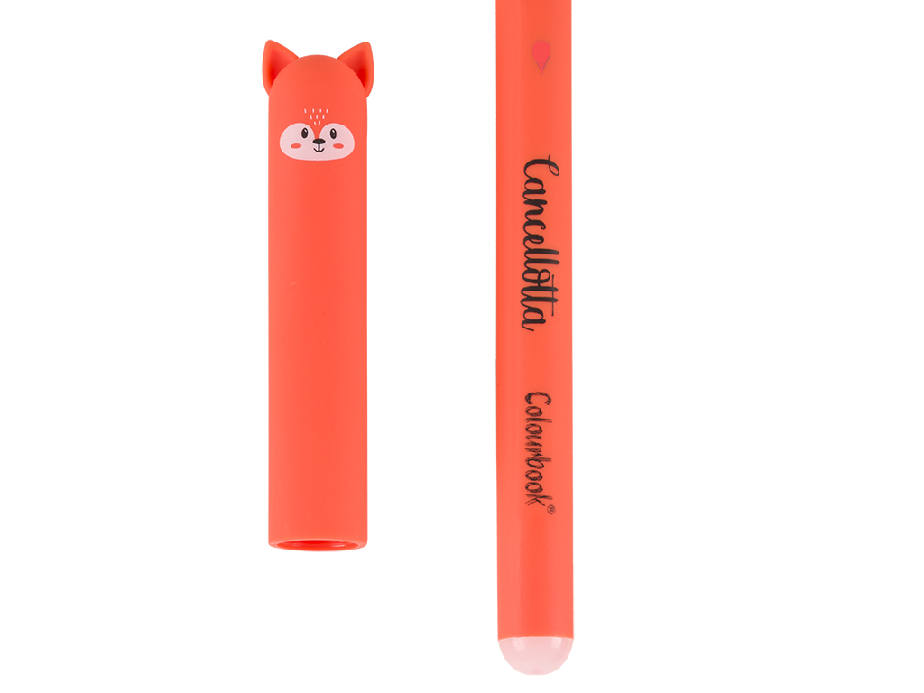 dettaglio cancellotta inchiostro rosso arancio