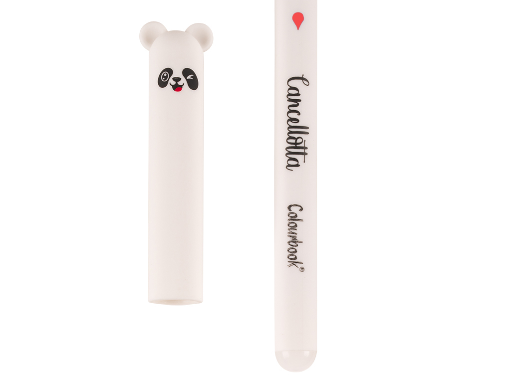 dettaglio cancellotta inchiostro rosso panda