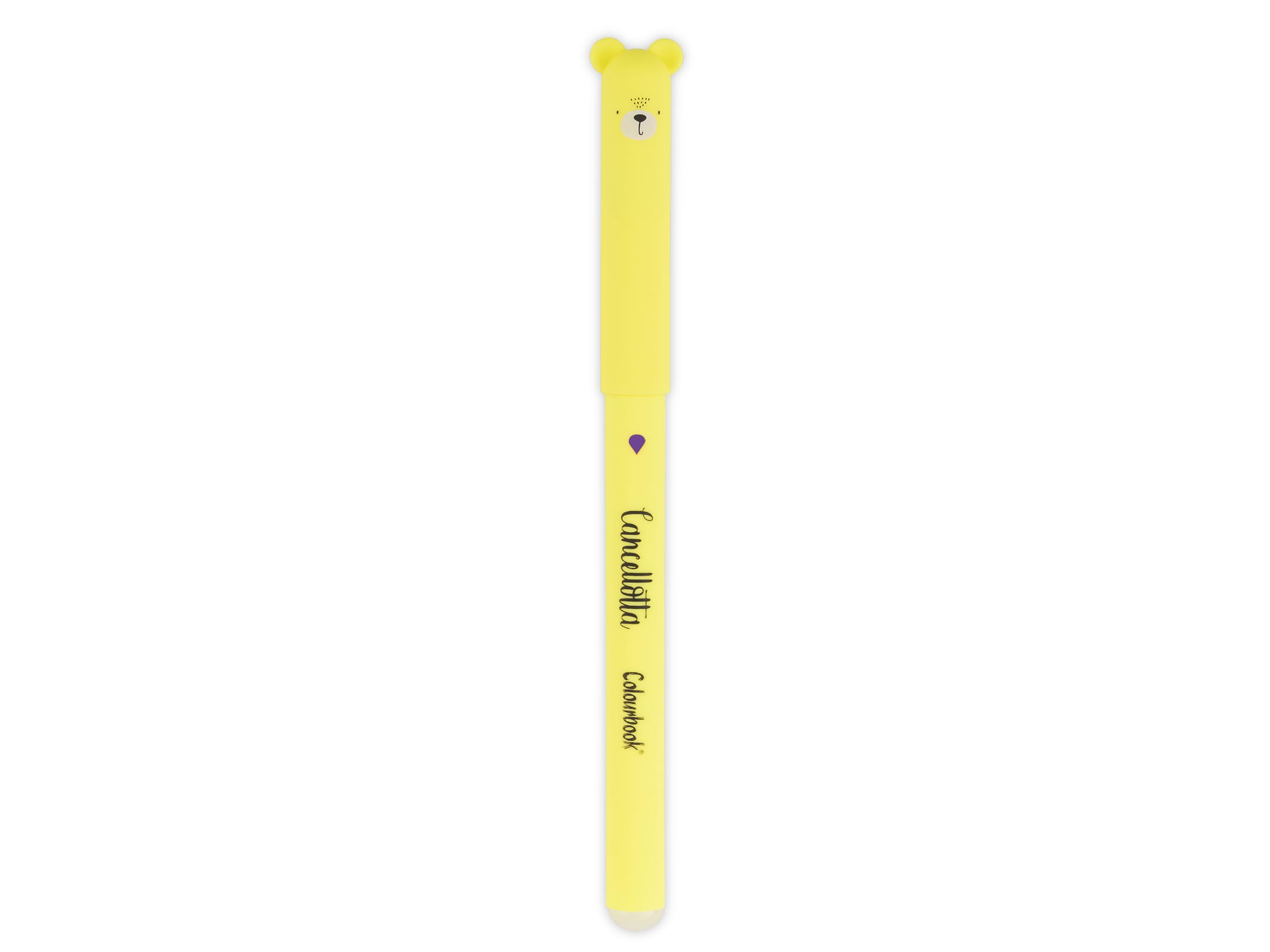 Penna Cancellotta inchiostro viola orsetto lime
