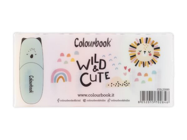 48506 - SET 6 EVIDENZIATORI MINI PASTEL WILD & CUTE COLOURBOOK - COLOURBOOK