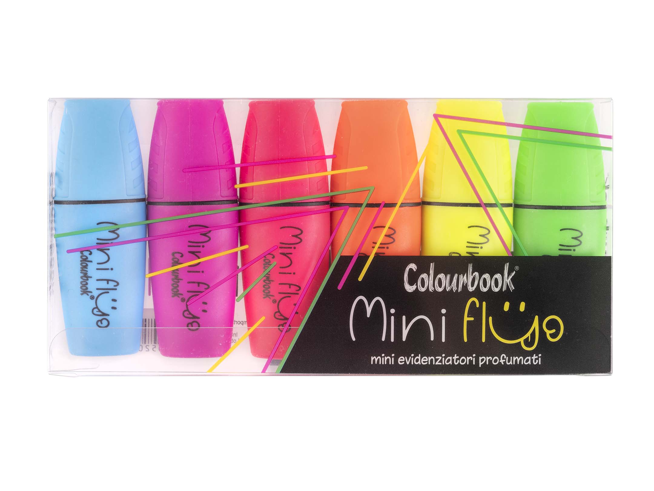 Taschetta 6 mini evidenziatori profumati - Mini Fluo