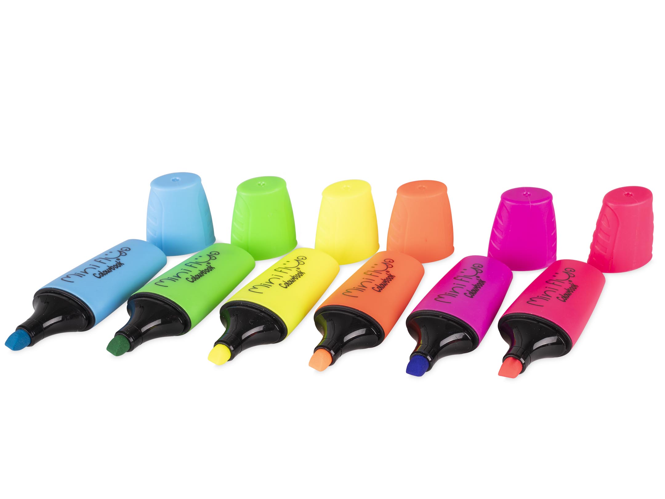 dettaglio punta 6 mini evidenziatori profumati