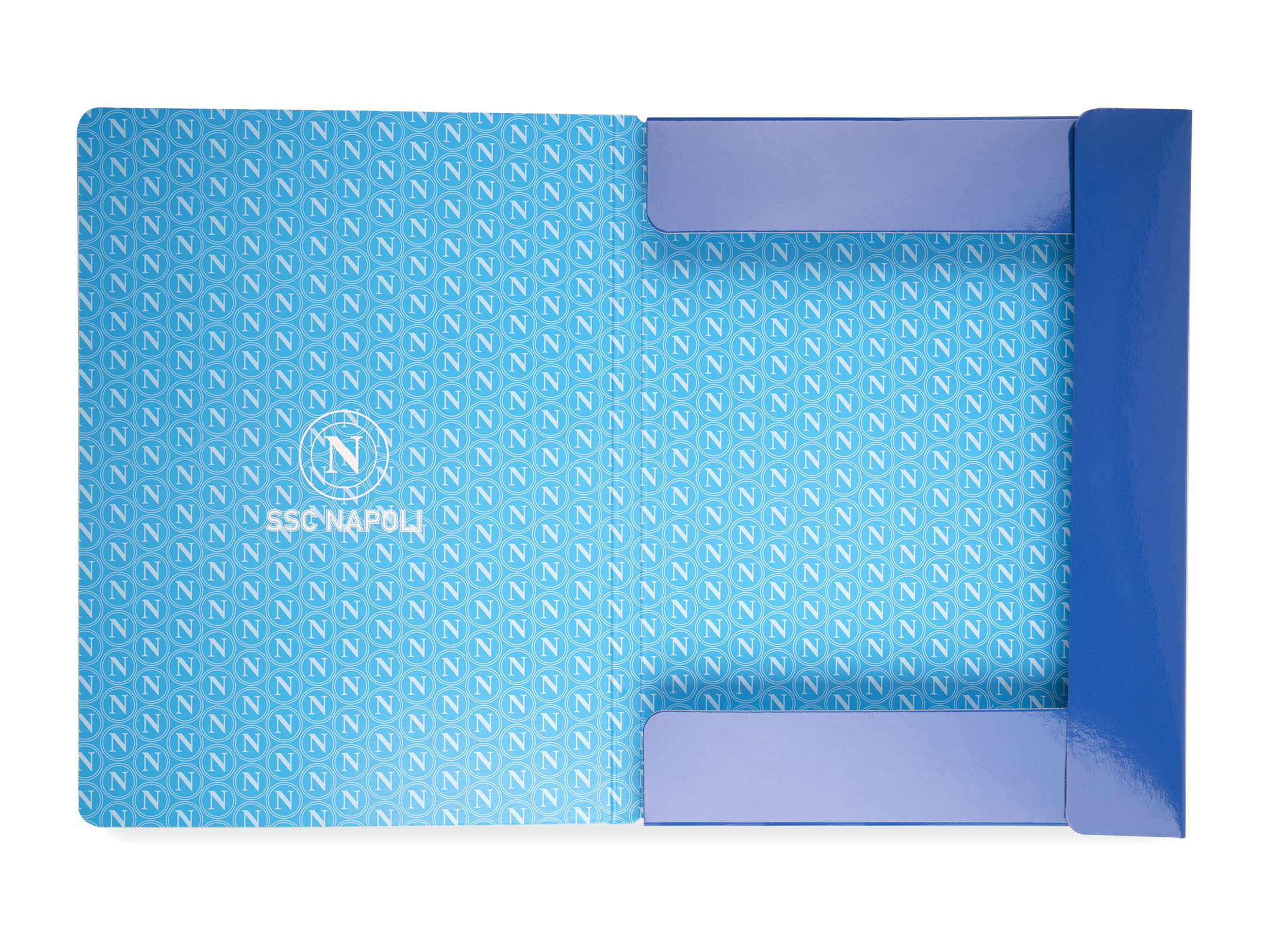 Interno cartellina portadocumenti SSC Napoli blu