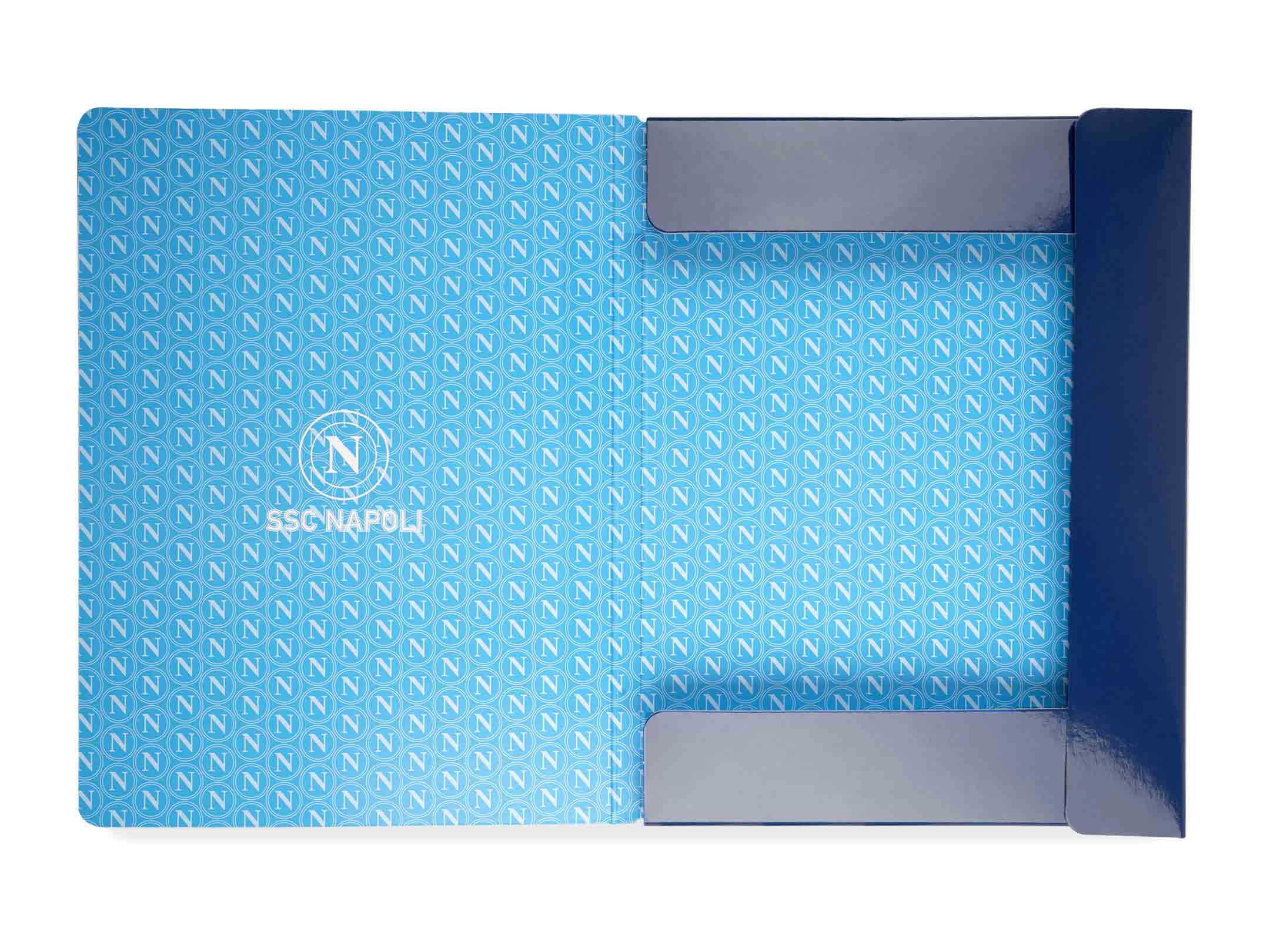 Interno cartellina portadocumenti dark blue SSC Napoli