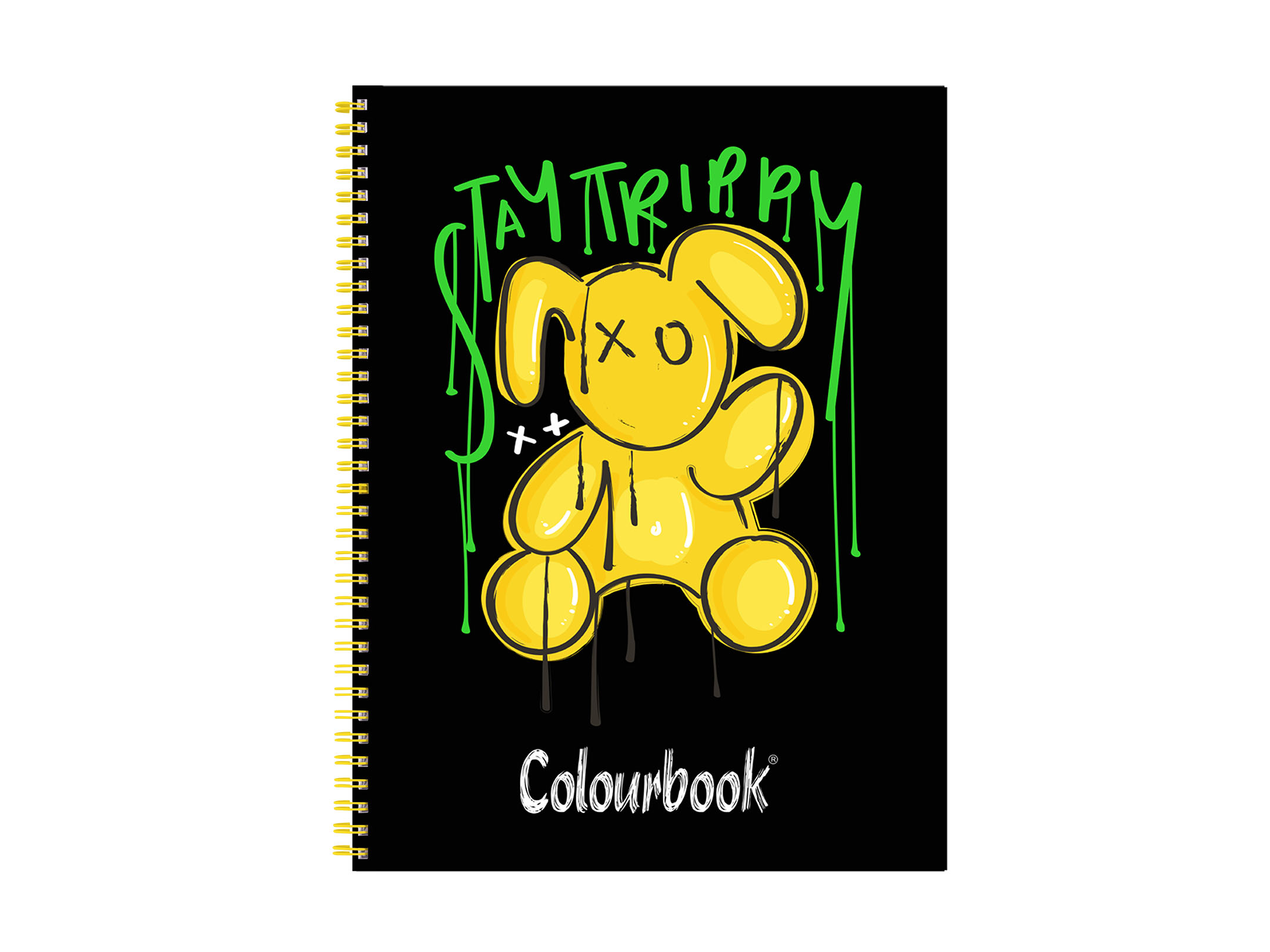 Quaderno a spirale AciDaisy Stay Trippy Giallo