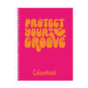 Quaderno a spirale Power Flower Protect your Groove