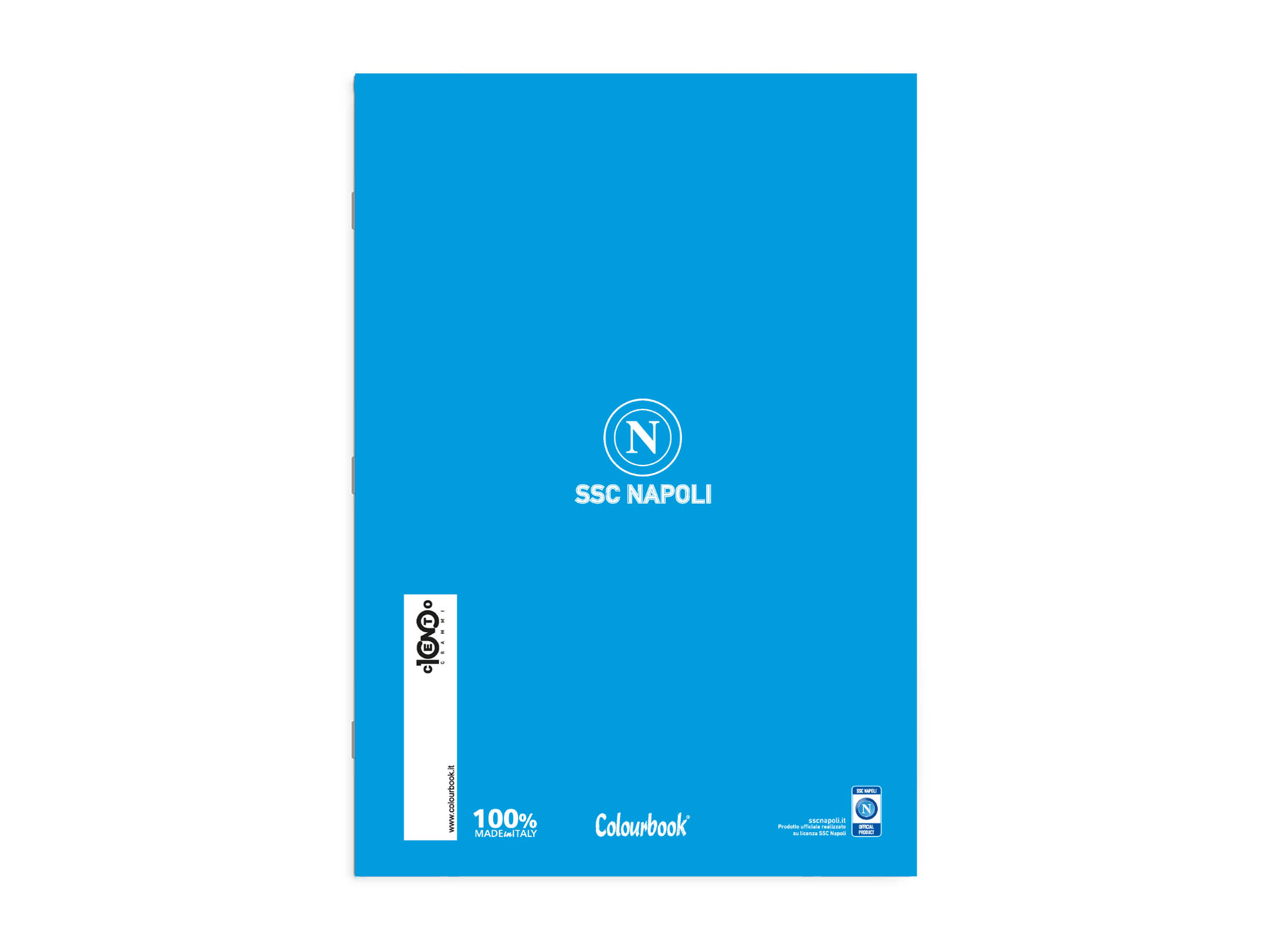 Retro quaderno A4 SSC Napoli white & blue jersey