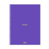 Retro quaderno a spirale groovy girl viola