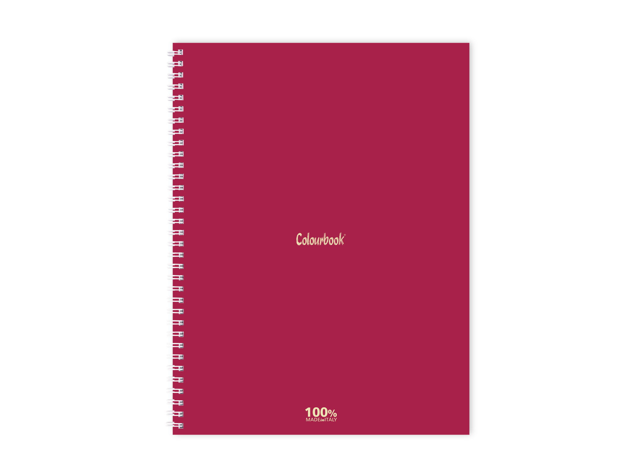 Retro quaderno a spirale peace rosso