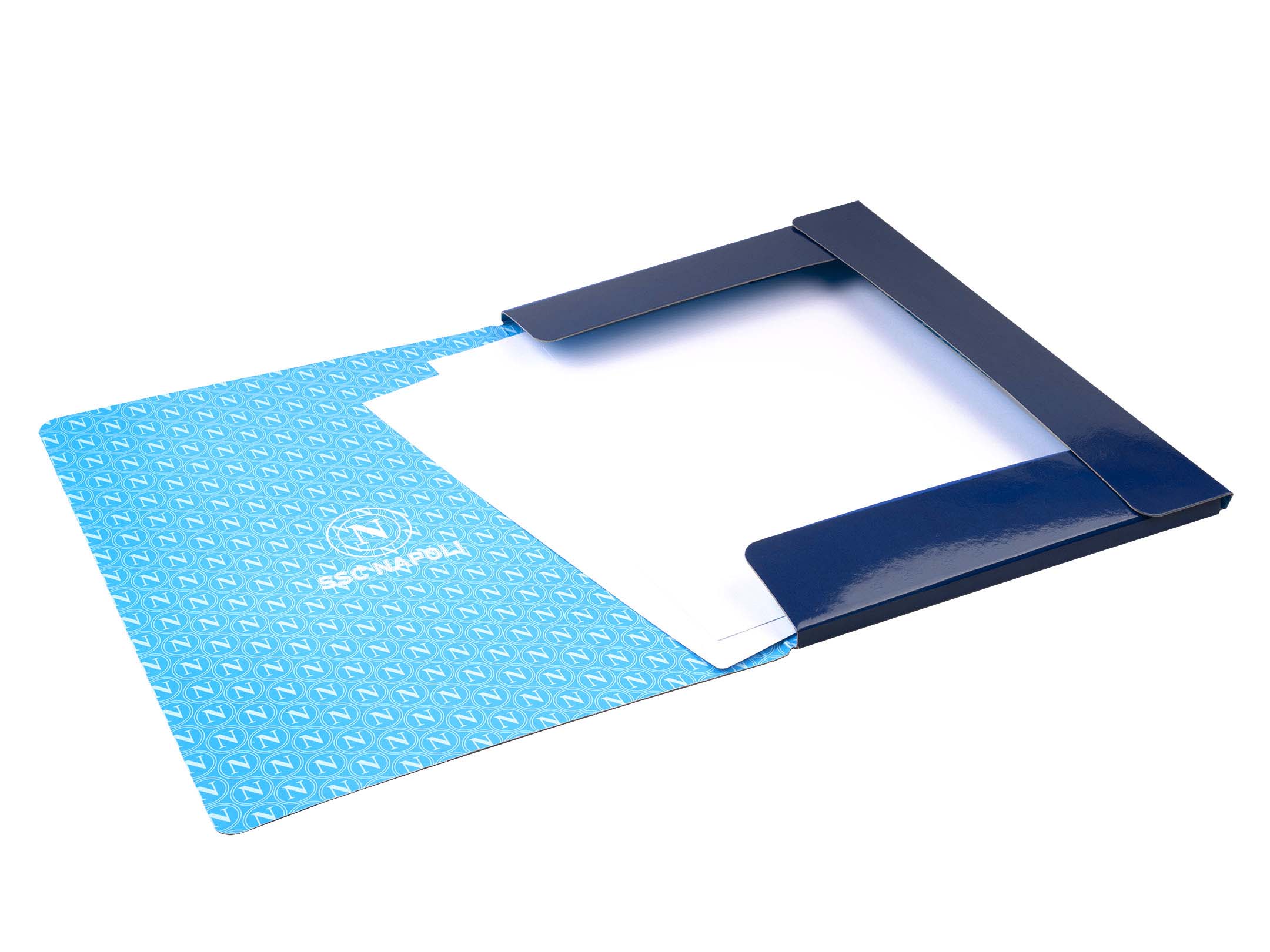 Utilizzo cartellina portadocumenti dark blue SSC Napoli