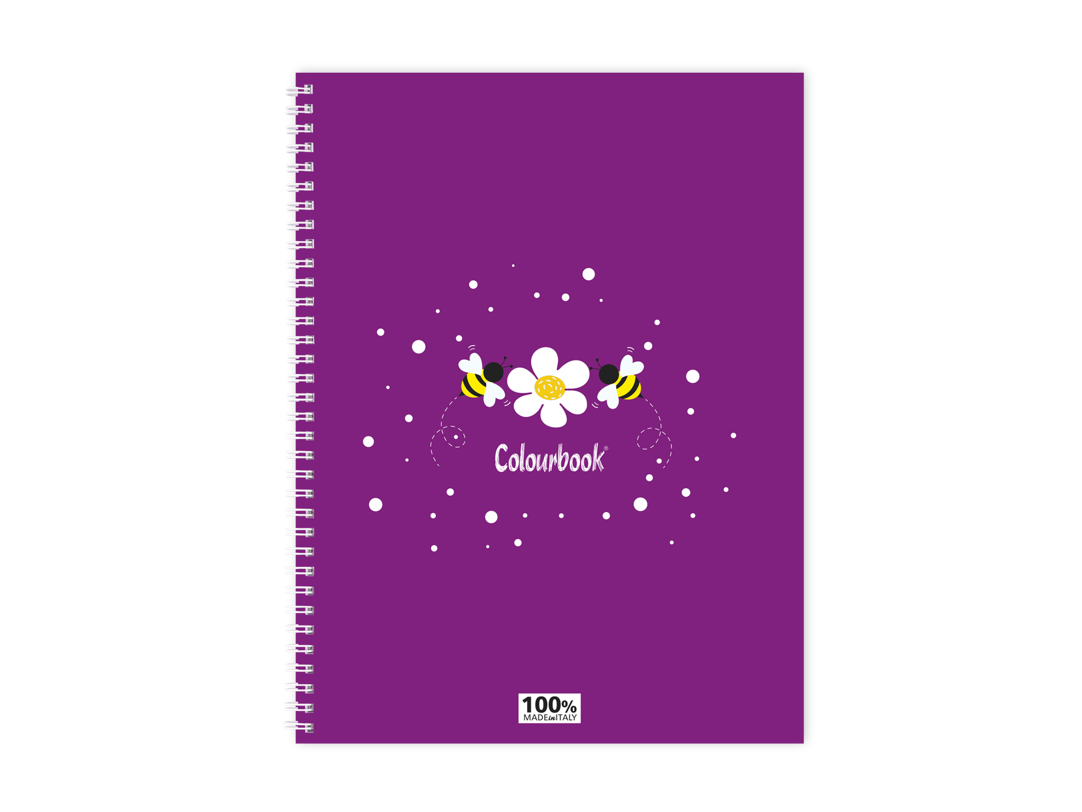 retro quaderno a spirale bee mine