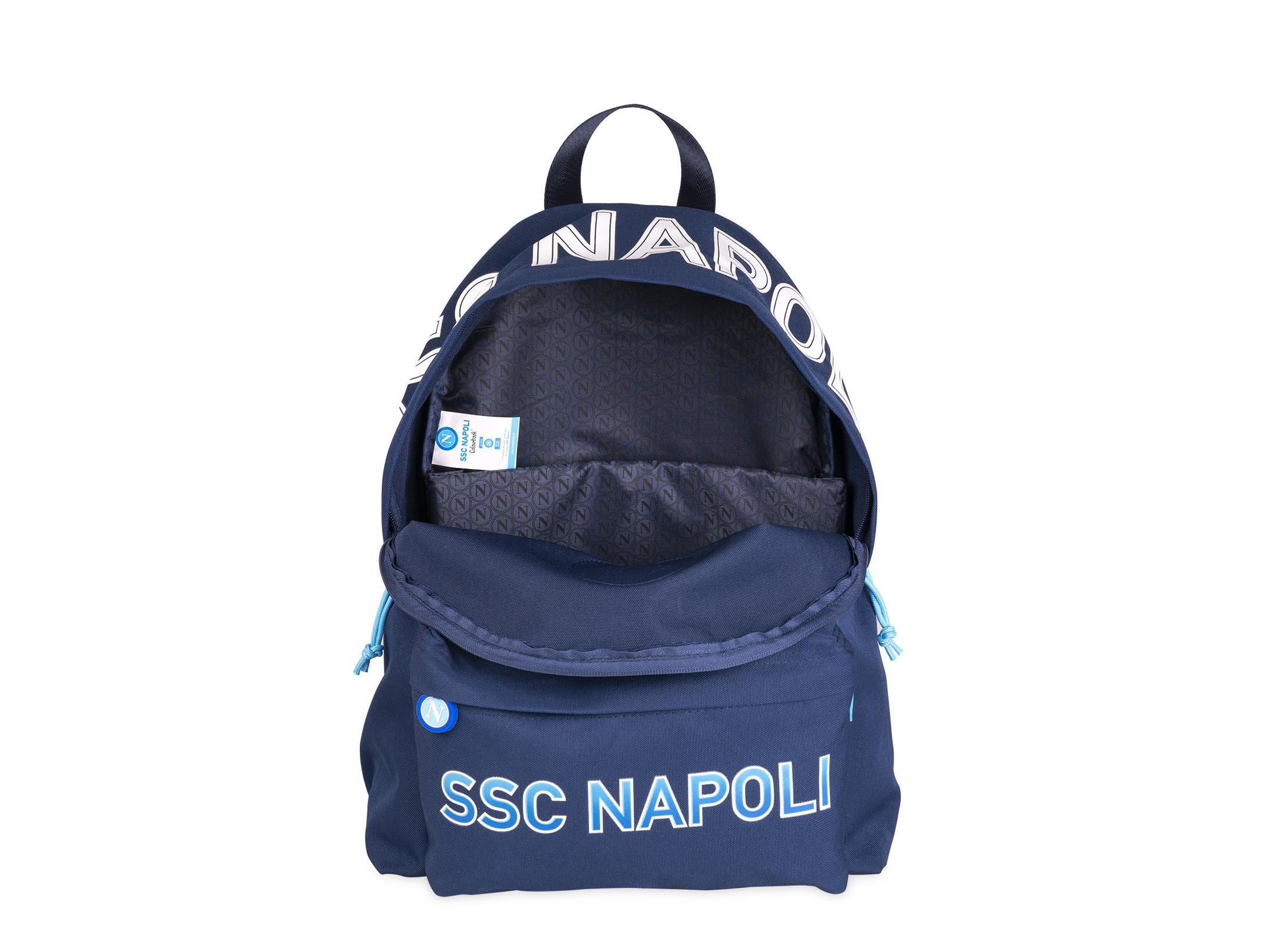 Apertura zaino scuola SSC Napoli blu navy