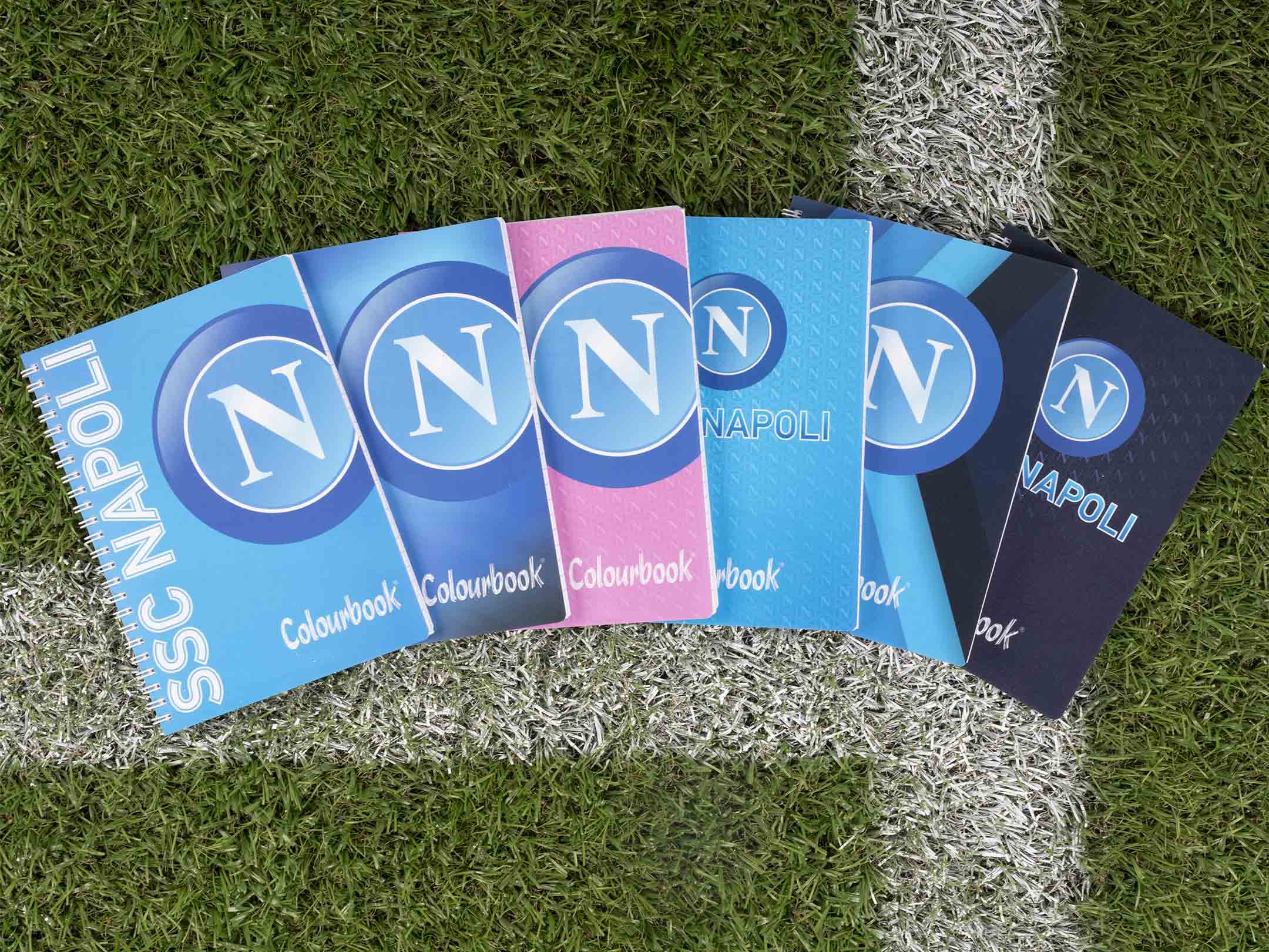 Composizione quaderni A5 a spirale SSC Napoli