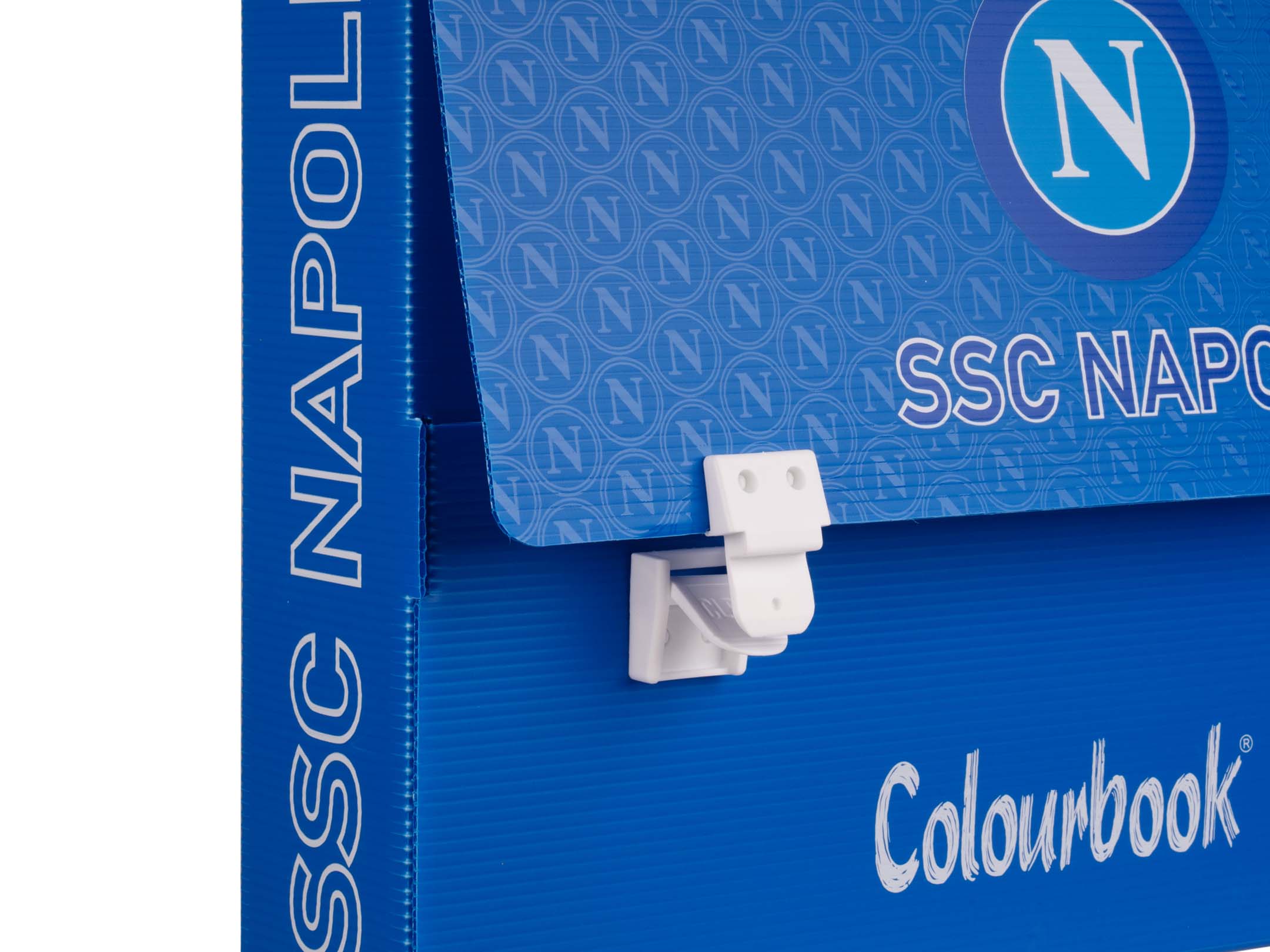 Dettaglio apertura valigetta Napoli dorso 8 Texture Blue Jersey