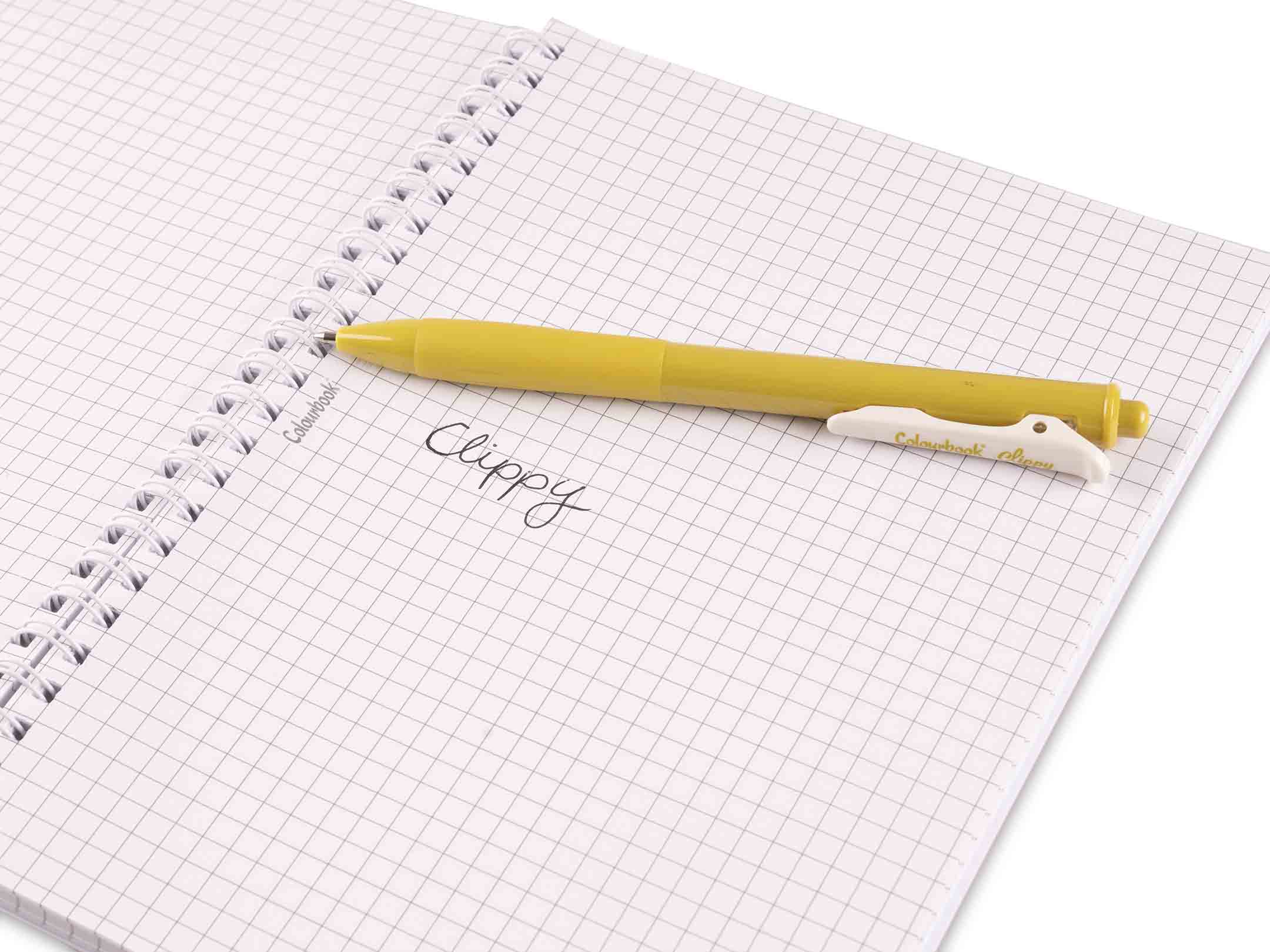 Dettaglio penna a scatto verde lime Clippy