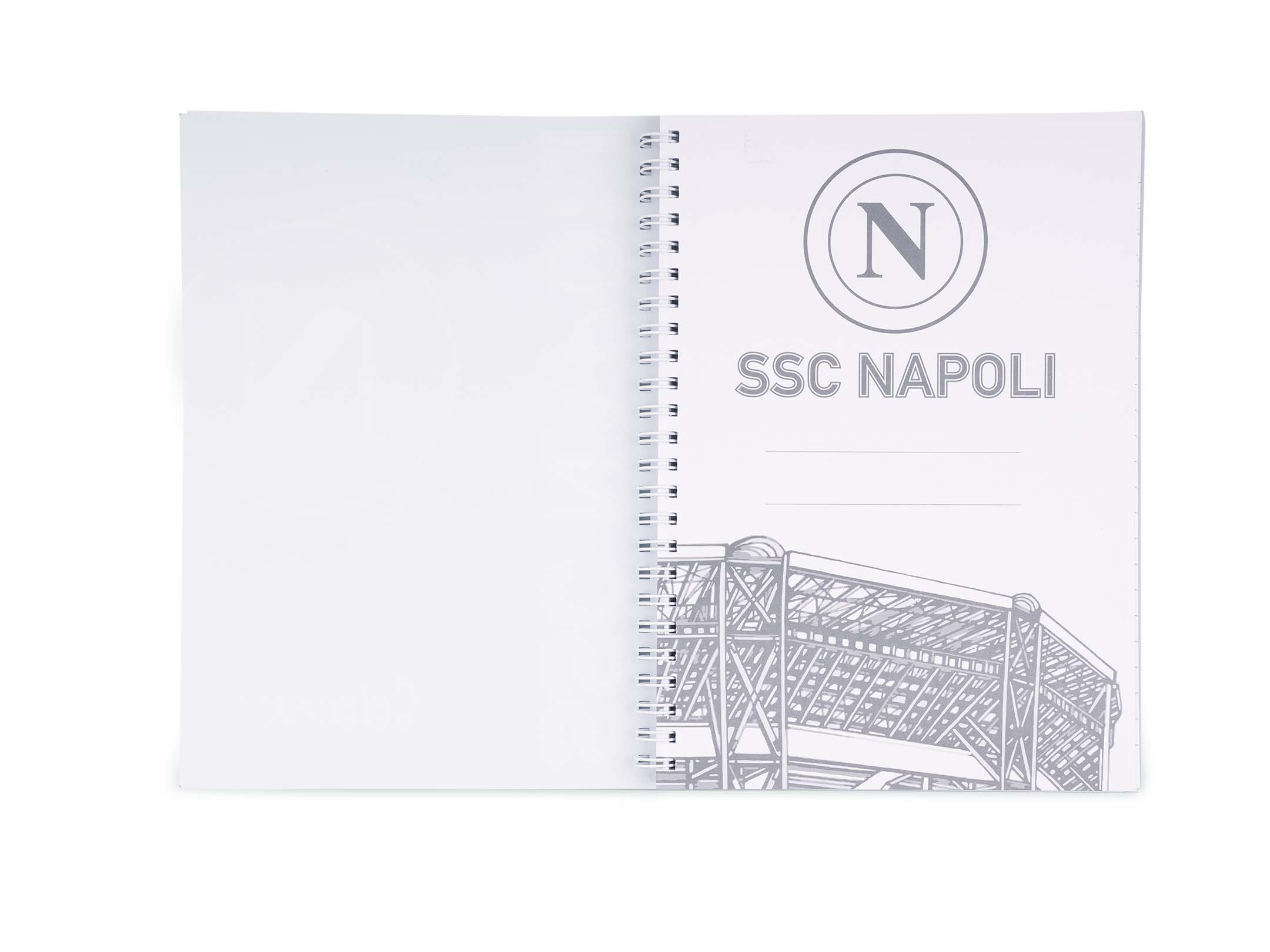 Frontespizio quaderno A5 a spirale SSC Napoli