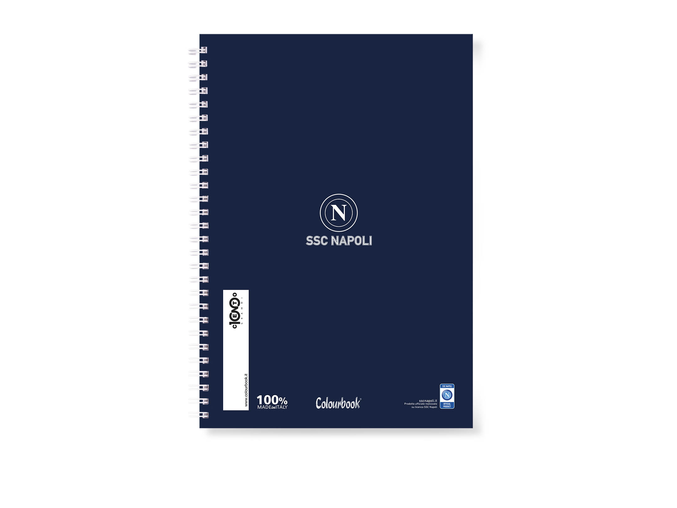 Retro quaderno a spirale A5 dark blue SSC Napoli