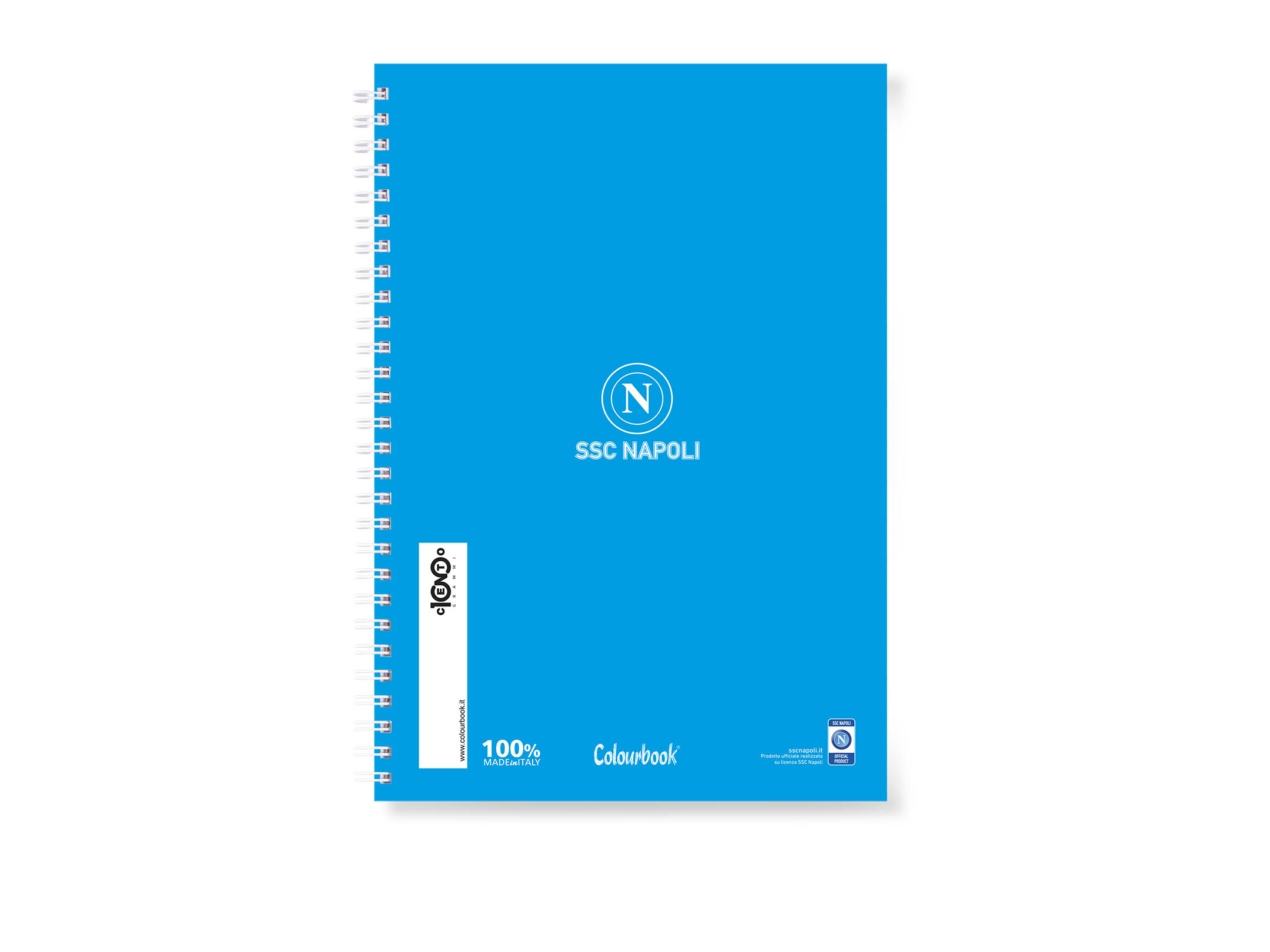 Retro quaderno a spirale A5 team jersey SSC Napoli