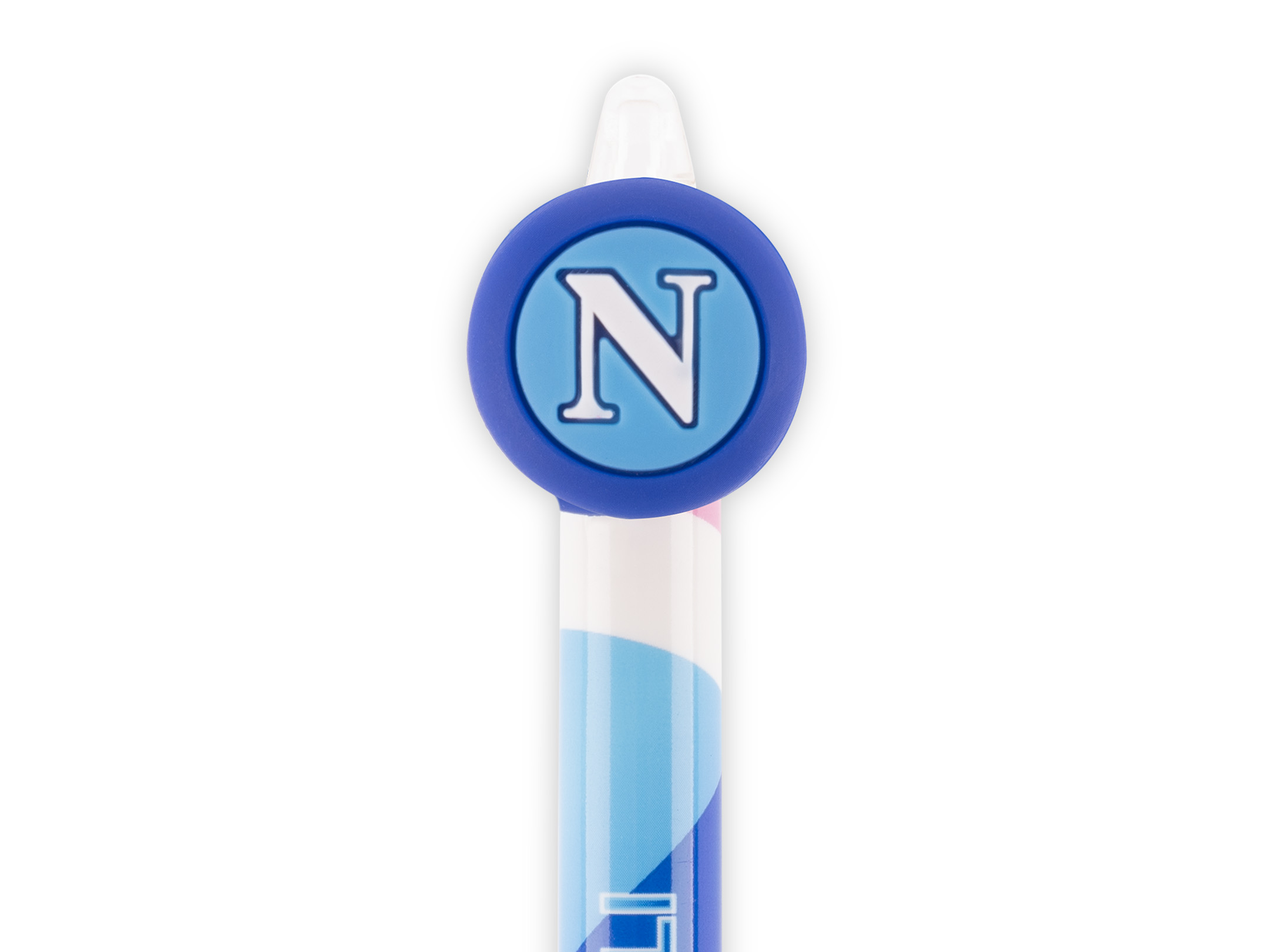 Dettaglio penna a scatto Campioni d'Italia SSCN Abstract