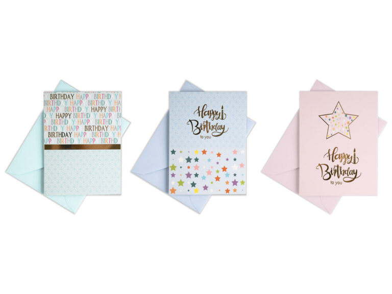 Hallmark - Set di biglietti di auguri assortiti per tutte le occasioni con organizer per biglietti (confezione da 24) – compleanno, bambino, matrimonio, simpatia, pensiero di te, grazie, in bianco