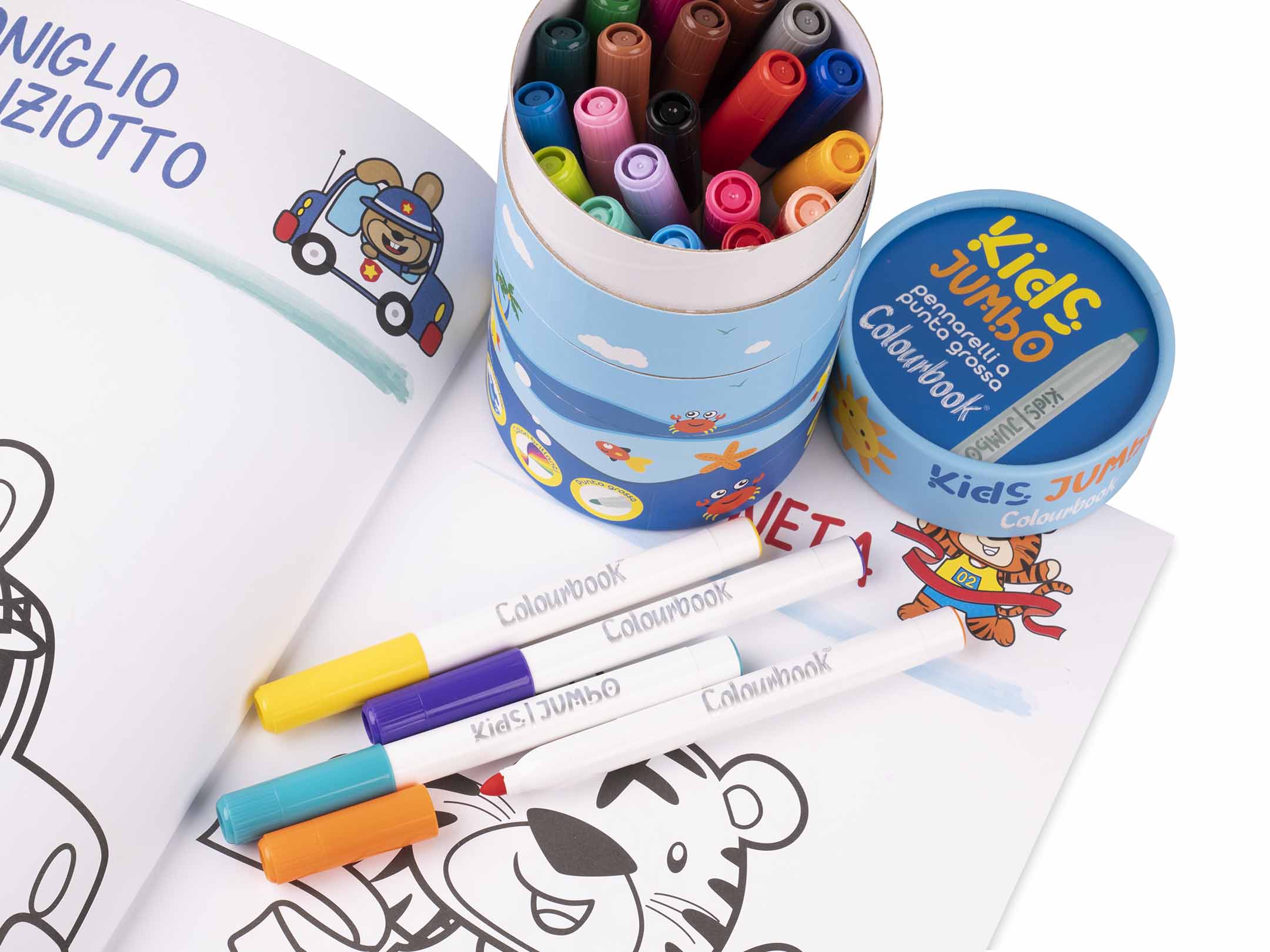 24 pennarelli punta grossa Kids Jumbo utilizzo
