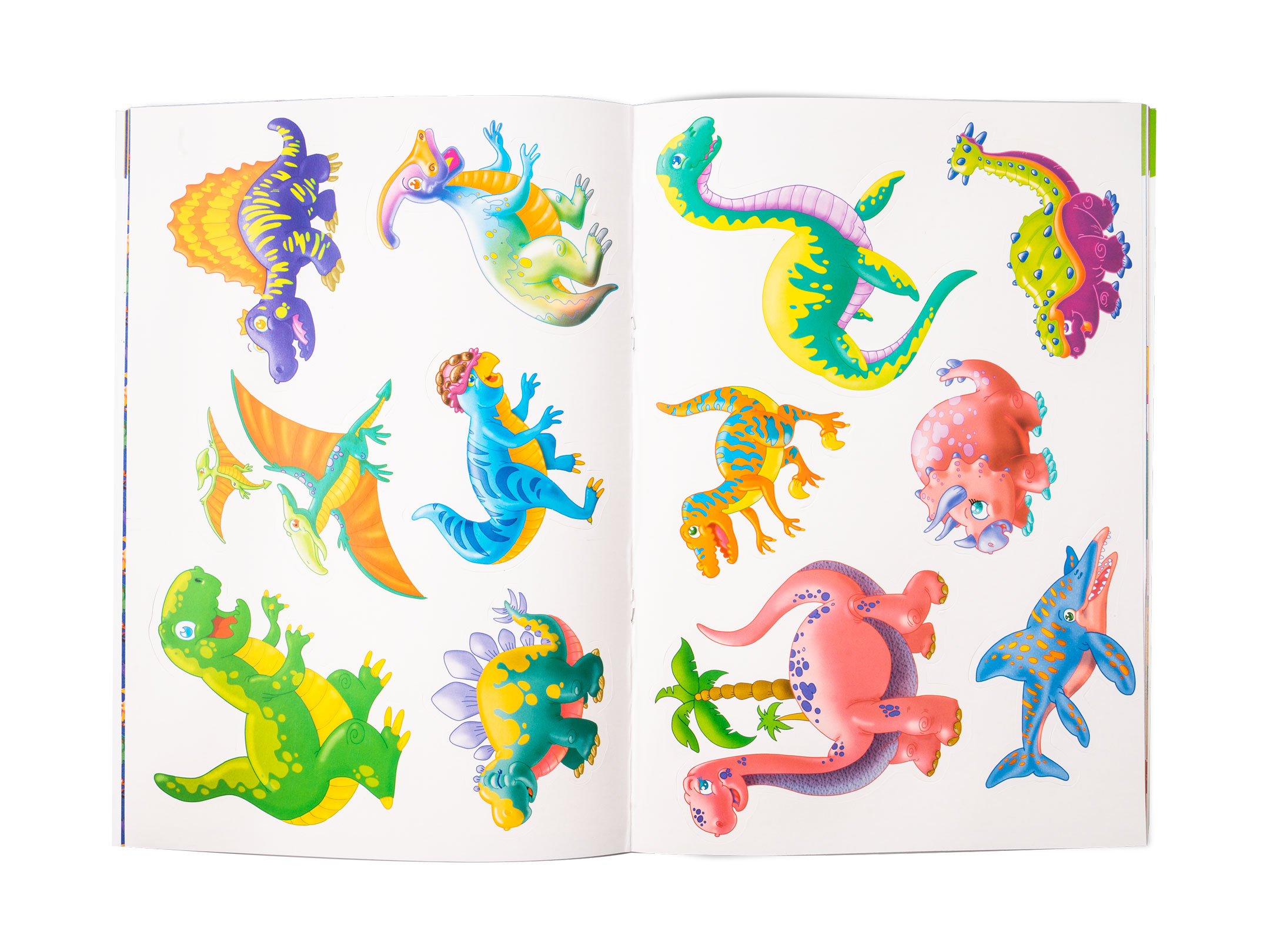 Dettaglio libro da colorare Dinosauri