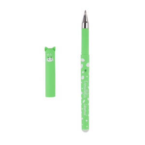 Dettaglio penna gel cancellabile Cancellotta Glam inchiostro verde green glam