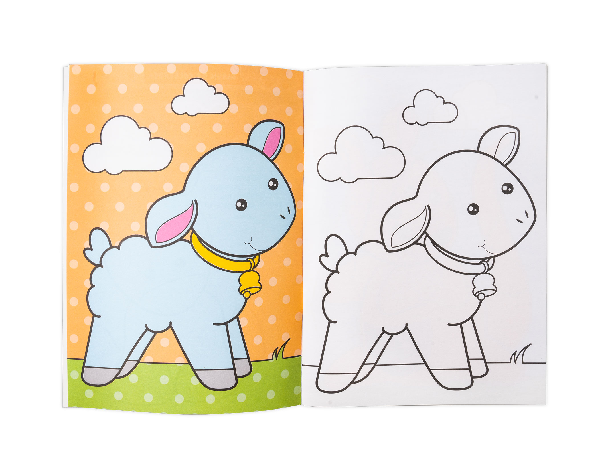 Interno da colorare libro Cuccioli 1