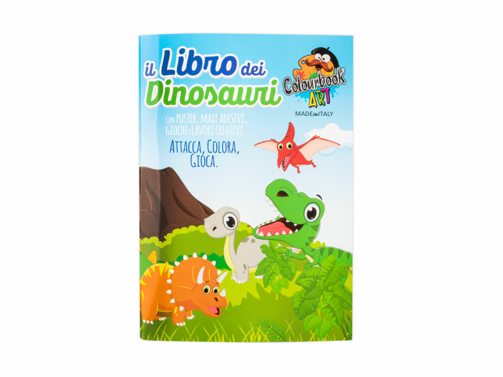 Libro da colorare per bambini - Dinosauri